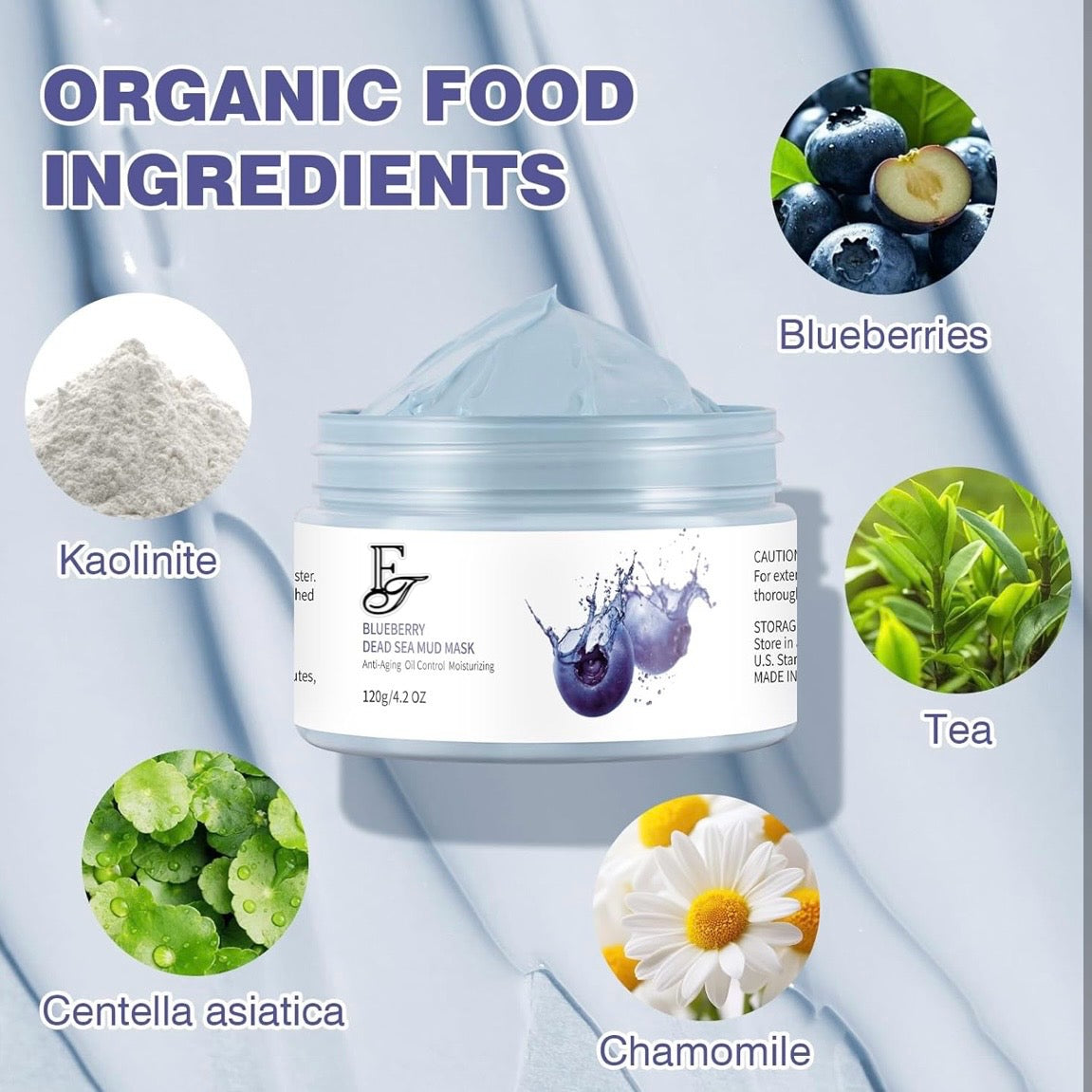 Blueberry Dead Sea Clay Mask โ Anti-Aging & Detox for Radiant, Clear Skin