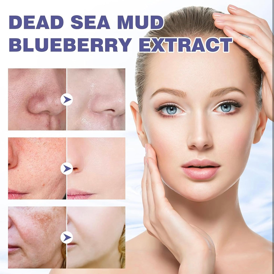 Blueberry Dead Sea Clay Mask โ Anti-Aging & Detox for Radiant, Clear Skin