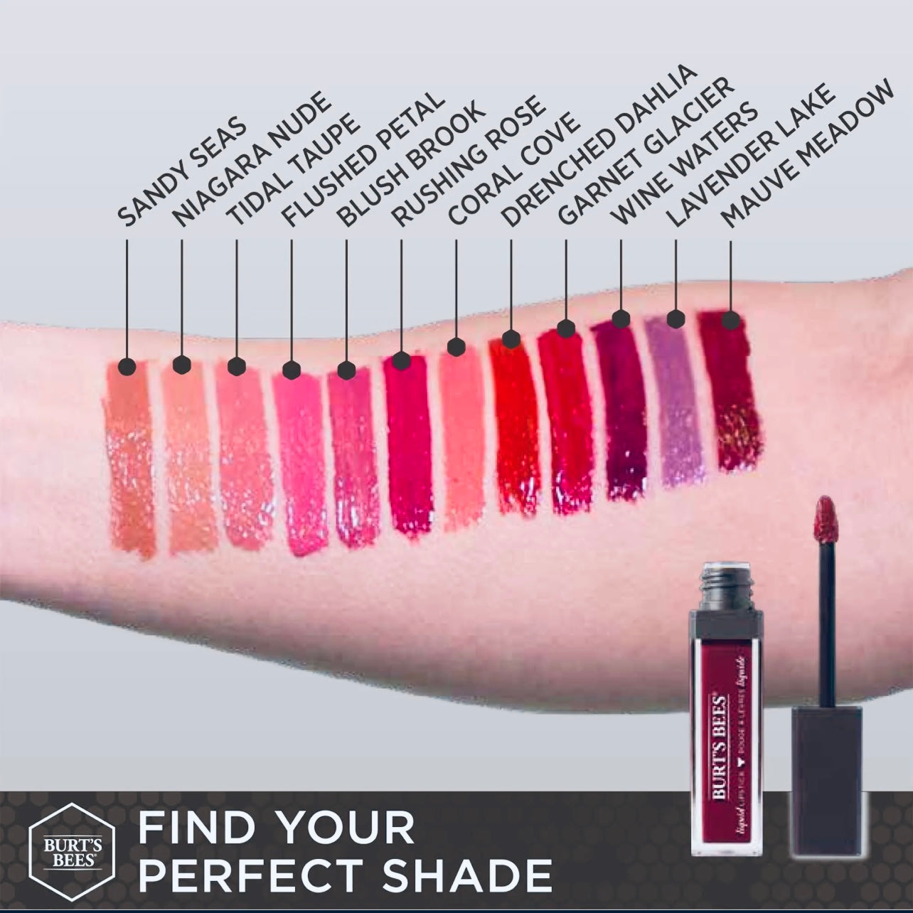 Burt’s Bees All Natural Vegan Liquid Lipstick w/ Apricot Babacu Oil