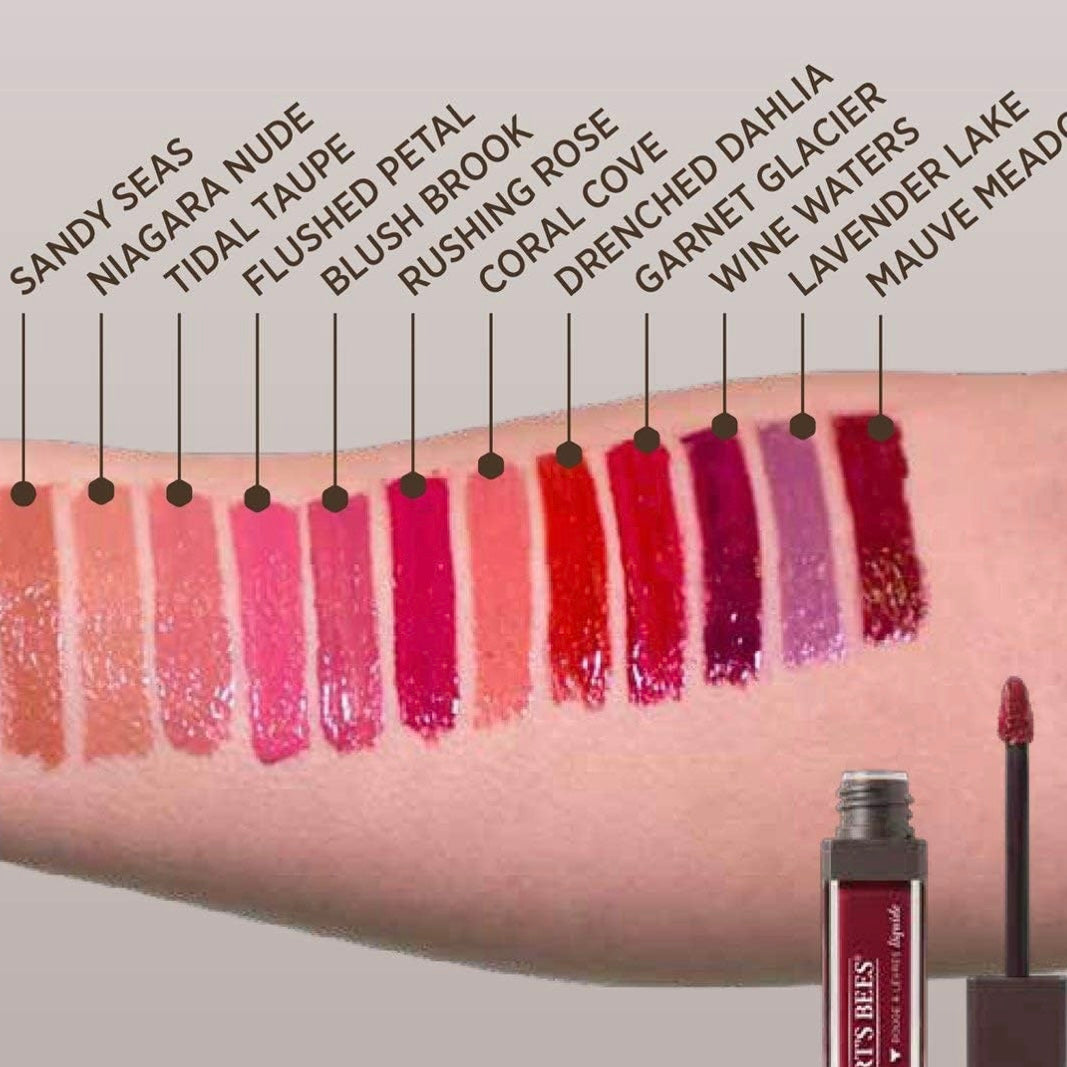 Burt’s Bees All Natural Liquid Lipstick In Drenched Dahlia | Full-size .21oz