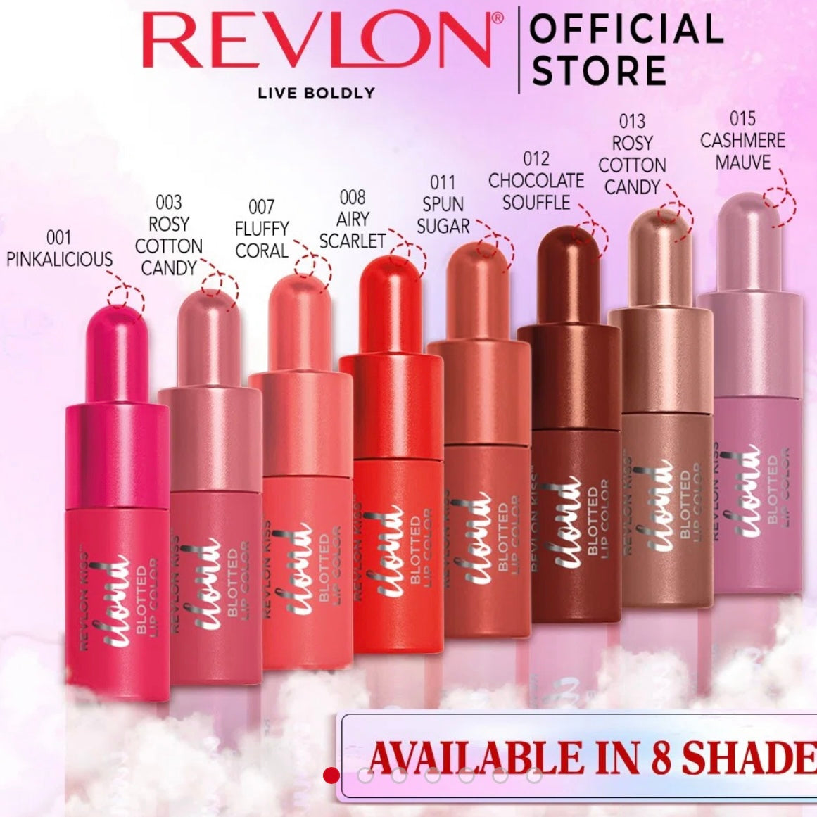 Revlon Kiss Cloud Blotted Lip Color | All Shades