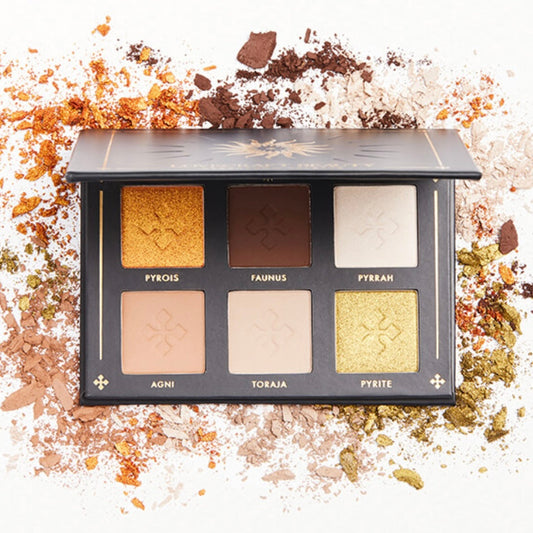 love craft beauty warm rituals 6 color premium eyeshadow palette.