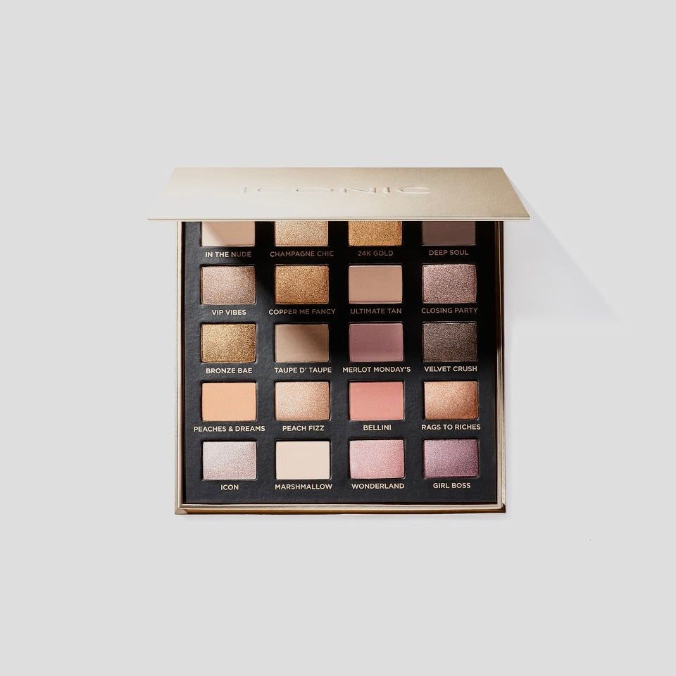 Create endless, beautiful looks with these 20 highly pigmented shades. These velvety soft powders include a mixture of mattes, shimmers and glitters for flawless day to night looks from Iconic London. This Day To Slay Premium Eyeshadow palette is now a limited edition and hard to find anywhere else but here at Facetreasures Boutique at Facetreasures.com 